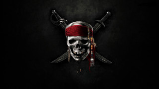 Skull pirate hat swords bandanna - two sword free wallpaper