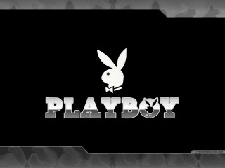 Black white rabbit logo playboy - the middle free wallpaper for desktop