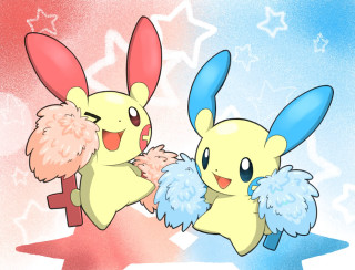 Pikachu holding hands birds arm - cheerful free wallpaper