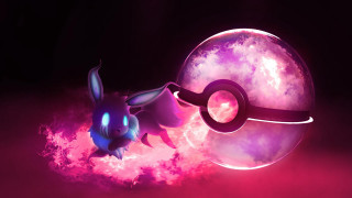 Pokemon glowingball purple fantasy airbrush - glowing free wallpaper for desktop