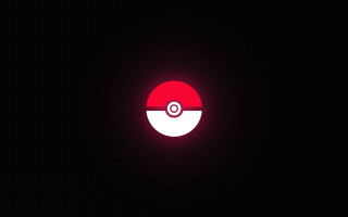 Red white pokeball dark background - bauhau free wallpaper for desktop