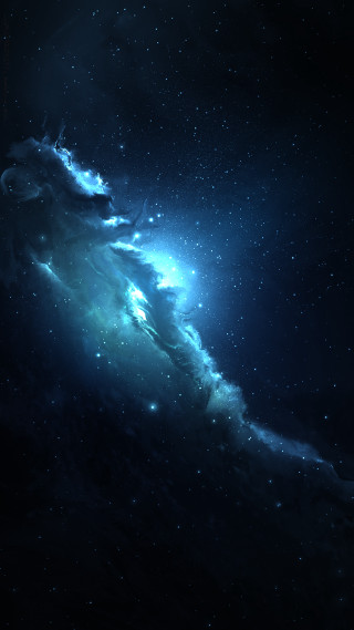 Large space structure stars bright - a bright light free wallpaper for mobile