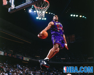 Man purple uniform dunking basketball - chris moore free wallpaper