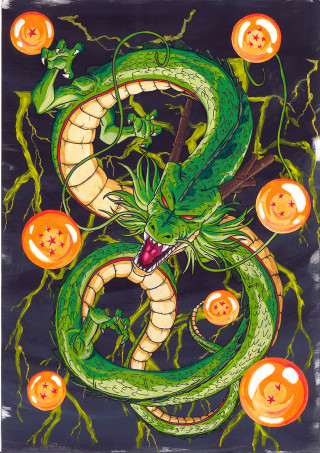 Green dragon orange pumpkins neck - a green dragon free wallpaper
