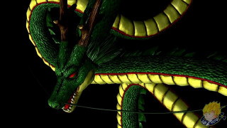 Green dragon red stripes head - a green dragon free wallpaper