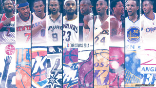 Basketball collage players uniforms different - different logo free wallpaper