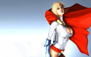 Woman red cape white outfit - a red cape free wallpaper