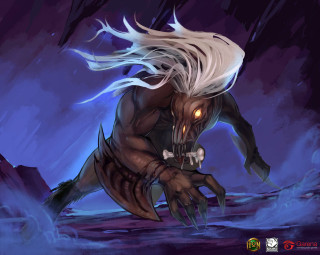 Demonic creature glowing eye long - a demonic creature free wallpaper