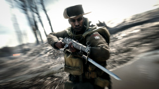 Man hat gun knife video - a video game scene free wallpaper