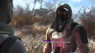 Gas mask man red jacket - doc hammer free wallpaper