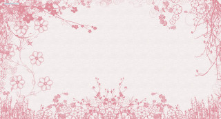 Pink white background flowers vines - a pink border free wallpaper