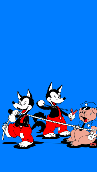 Cartoon cats tennis game referee - a cartoon free wallpaper for mobile