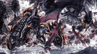 Motorcycle group water storm fire - fire free wallpaper