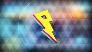 Colorful lightning background circle triangle - pixel art free wallpaper