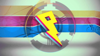 Lightning bolt colorful background circle - artwork free wallpaper
