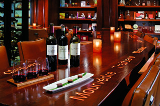 Wine glasses bottles candles restaurant - mingei free wallpaper for desktop