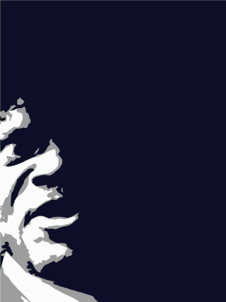 Black white man beard square - minimalist free wallpaper for mobile