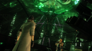 Man woman green light dark - a green light free wallpaper