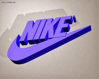 Nike logo 3d shadow effect - the bottom of the image free wallpaper