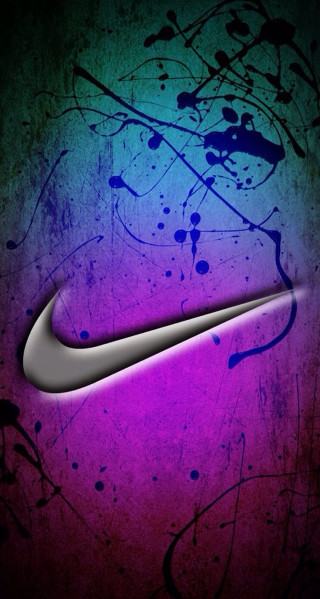 Nike purple blue background black - text free wallpaper