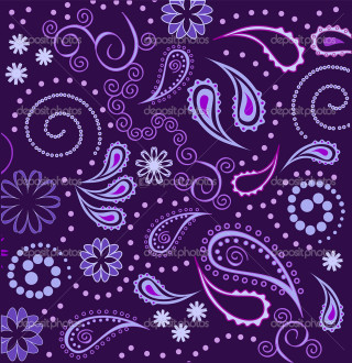 Purple blue paisley pattern background - paisley pattern free wallpaper