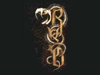 Black gold logo snake side - a snake free wallpaper