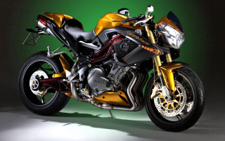 Motorcycle studio green background black - frame free wallpaper