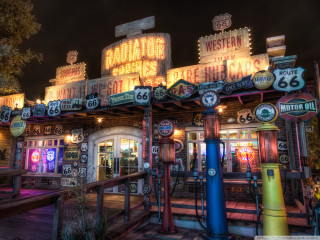 Tokyo cityscape clocktower signs lights - roof free wallpaper