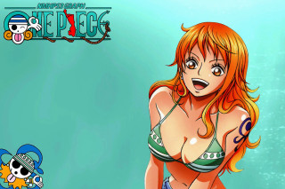Cartoon girl pirate ship bikini - anime free wallpaper