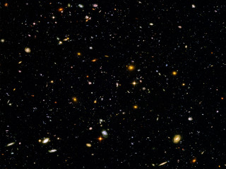 Large group objects dark sky - mosaic free wallpaper