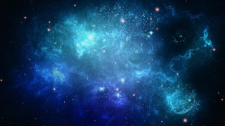 Blue purple space stars dust 2 - benoit b. mandelbrot free wallpaper for desktop