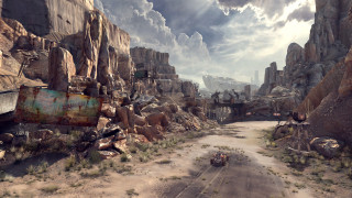 Dirt road rusted sign mountain - sign free wallpaper