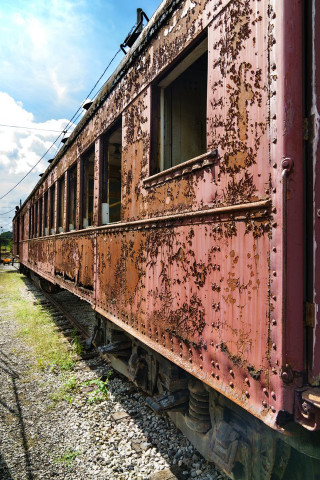 Rusted train car tracks grass - a field of grass free wallpaper for mobile