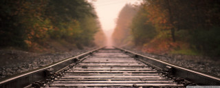 Train track trees fog background - the air above free wallpaper for desktop