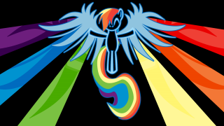 Rainbow colored bird wings spread - symmetry!! free wallpaper