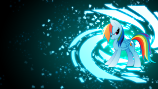 Cartoon pony rainbow mane shattered - a cartoon pony free wallpaper