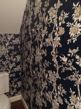 Bathroom toilet wallpaper tree pattern - free halloween wallpaper