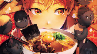 Girl eating ramen chopsticks cats - chopstick free wallpaper