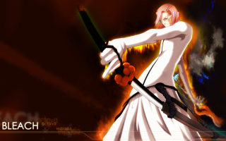 Anime character sword dark background - a caption free wallpaper for desktop