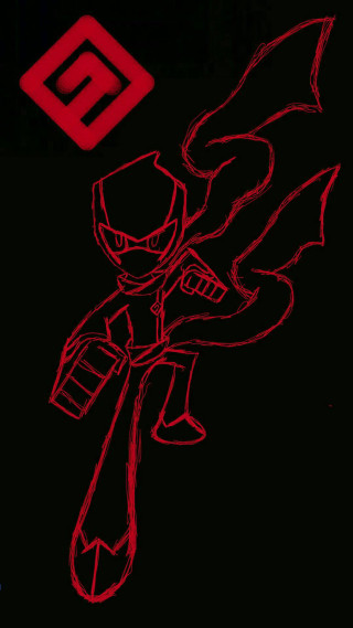 Motorcycle rider black background red - fan art free wallpaper