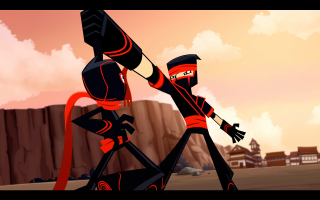 Cartoon man holding giant object - a giant object free wallpaper