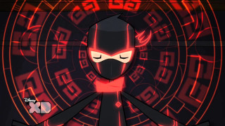 Cartoon character red light black 3 - a black mask free wallpaper