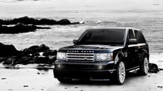 Black land rover beach ocean - the beach next free wallpaper