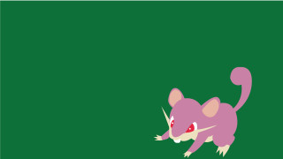 Pink rat running green background - berlin secession free wallpaper for desktop