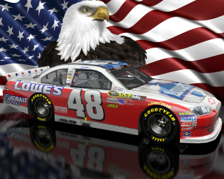 Eagle flag car reflection american - a flag in the background free wallpaper