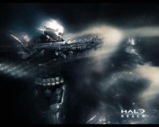 Futuristic soldier machine gun dark - a machine gun free wallpaper