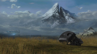 Sci fi giant robot mountain - fi scene free wallpaper