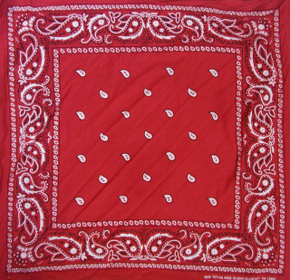Red bandanna white paisley red - free hearts wallpaper for tablet