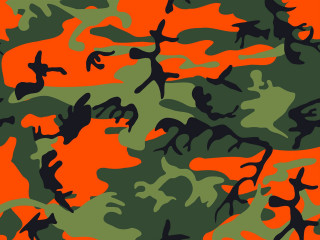 Camouflage orange black pattern texture - a camouflage pattern free wallpaper