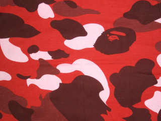 Bathing ape red background gorilla - the chest free wallpaper